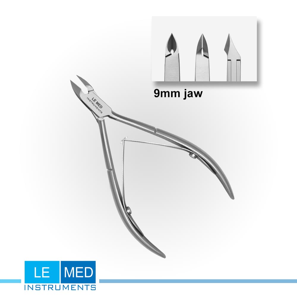Odelių žnyplės 10 cm / 9 mm LE MED L-6114